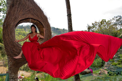 Red dress