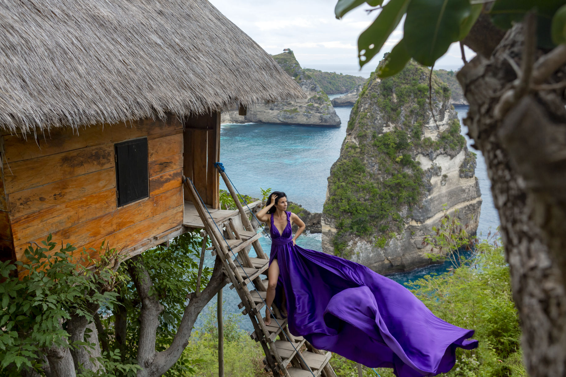 Purple dress