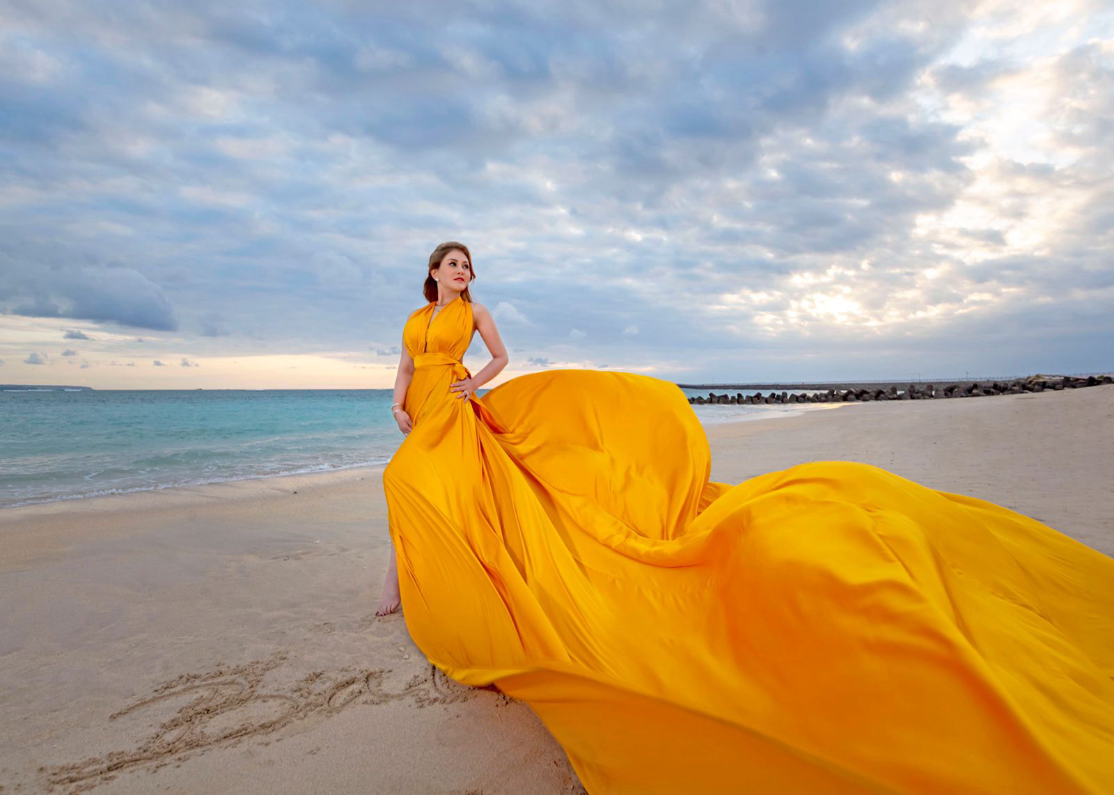 Yellow dress